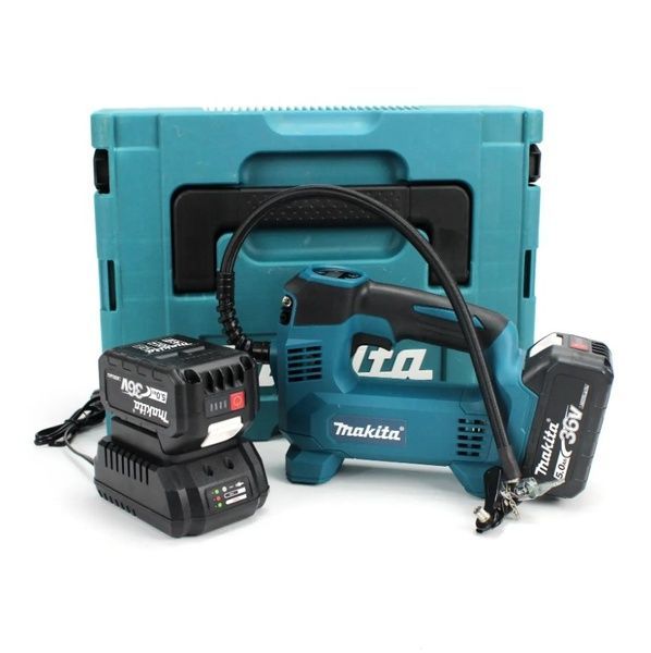 Аккумуляторный автомобильный компрессор Makita DMP180 (12л/мин 36V, 5Ah), с LED-индикатором давления DMP180 фото