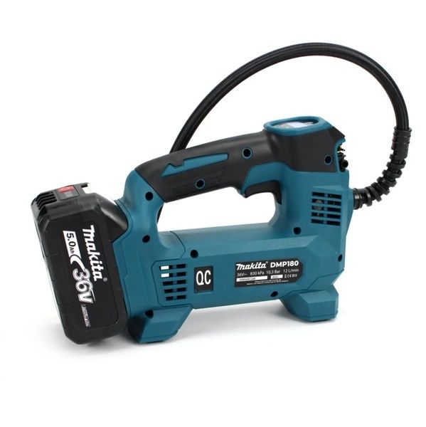 Аккумуляторный автомобильный компрессор Makita DMP180 (12л/мин 36V, 5Ah), с LED-индикатором давления DMP180 фото