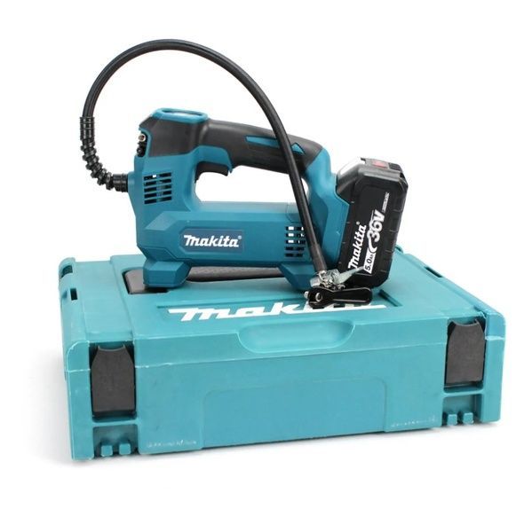 Аккумуляторный автомобильный компрессор Makita DMP180 (12л/мин 36V, 5Ah), с LED-индикатором давления DMP180 фото