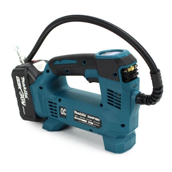 Аккумуляторный автомобильный компрессор Makita DMP180 (12л/мин 36V, 5Ah), с LED-индикатором давления DMP180 фото