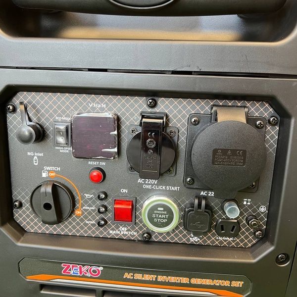 Інверторний бензиновий генератор Zeko ZK8700S-INV-EW-NG/GAZ 5.0 кВт, Газ-Бензин с Електростартером та Пультом ДК, тихий бензиновий генератор Zeko ZK8700S-INV-EW-NG (4.5/5.0 кВт) фото