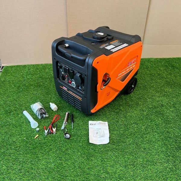 Інверторний бензиновий генератор Zeko ZK8700S-INV-EW-NG/GAZ 5.0 кВт, Газ-Бензин с Електростартером та Пультом ДК, тихий бензиновий генератор Zeko ZK8700S-INV-EW-NG (4.5/5.0 кВт) фото