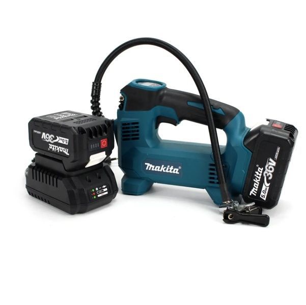 Аккумуляторный автомобильный компрессор Makita DMP180 (12л/мин 36V, 5Ah), с LED-индикатором давления DMP180 фото