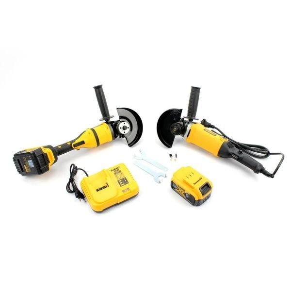 Набір 2в1 DeWalt АКБ болгарка DCG405 (36V, 5AH) + Мережева болгарка DWE8110S (&Oslash;125мм) Набір 2в1 Деволт 37663 фото