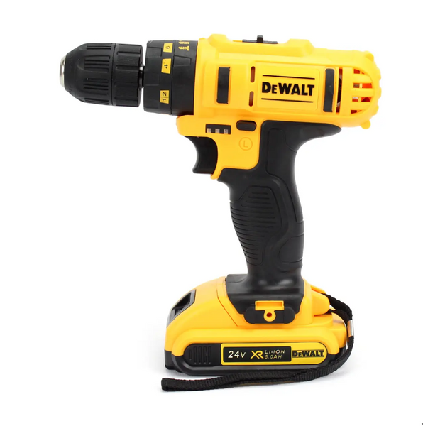 Ударний шуруповерт DeWALT DCD771 (24V, 5AH) із набором інструментів. АКБ шуруповерт Деволт DeWALT DCD771 фото