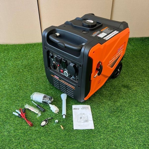 Інверторний бензиновий генератор Zeko ZK9700S-INV-ЕW-NG/GAZ 7.0 кВт, Газ-Бензин с Електростартером та Пультом ДК, тихий бензиновий генератор ZK9700S (6.5/7.0 кВт) фото