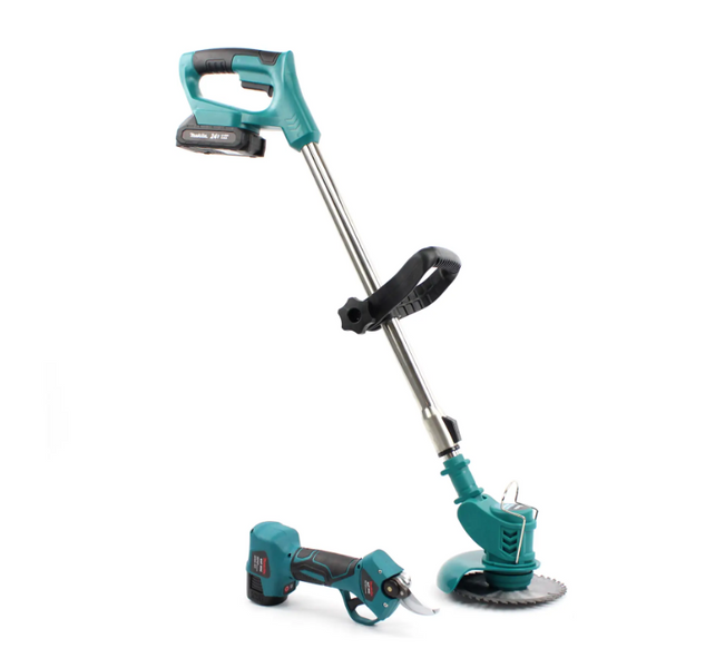 Набор 2в1 АКБ Makita (секатор DUP 265Z + триммер UR120DWAE) Набор 2в1 Макита 39857945 фото